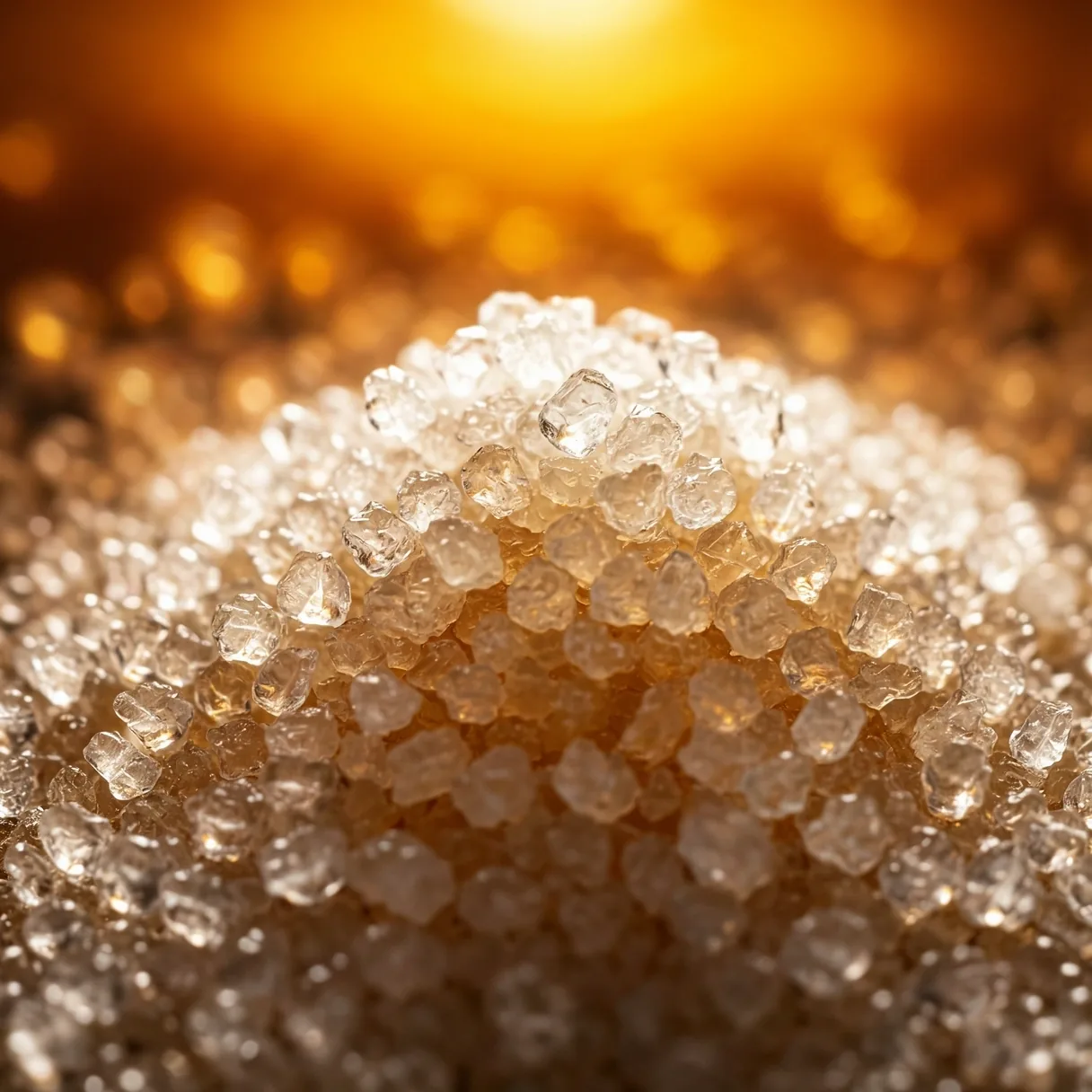 Macro texture de cristaux naturels
